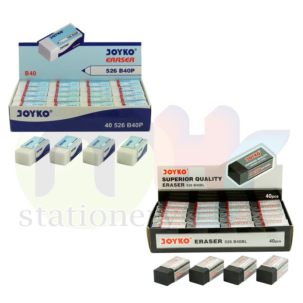 

Eraser Penghapus Joyko 526-B40P / 526-B40BL / 1 Box 40 Pcs