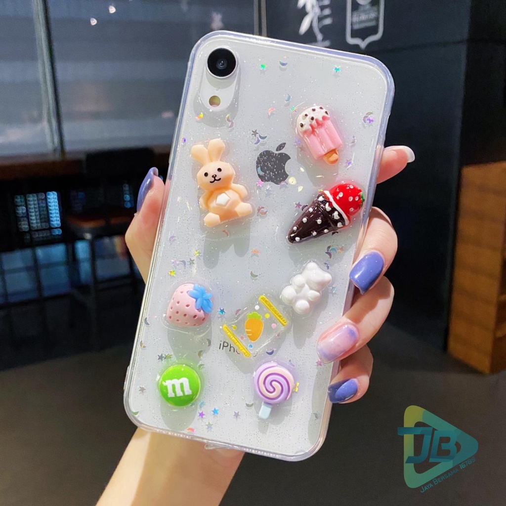 Y018 Softcase Karakter 3D Glitter Resin Glossy Samsung A12 A02 A02s J2 J7 Prime Grand Prime A10S M01S A11 M11 A21S M12 A51 A52 JB5251