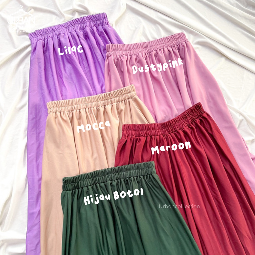 ROK POLOS MAYUNG PREMIUM / BASIC SKIRT / ROK PERREMPUAN / SKIRT / M FIT TO XLL