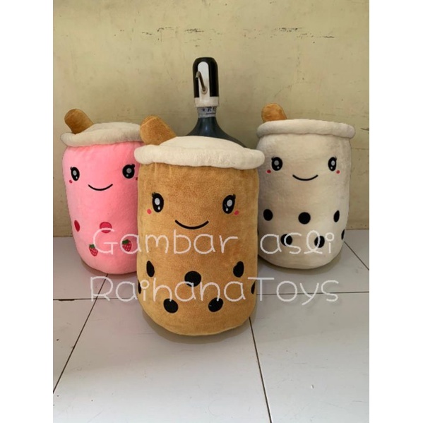 Boneka Boba milk tea brown sugar jumbo hadiah anak anak / boneka hadiah anak promo / boneka murah