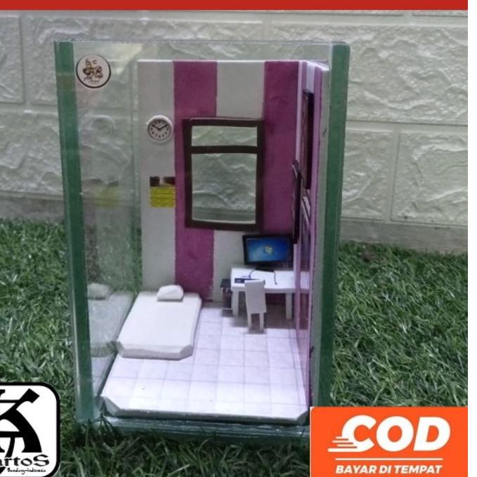 [KODE PRODUK AZZYC99100] Akuarium ikan cupang unik .Soliter ikan cupang unik model kamar kos