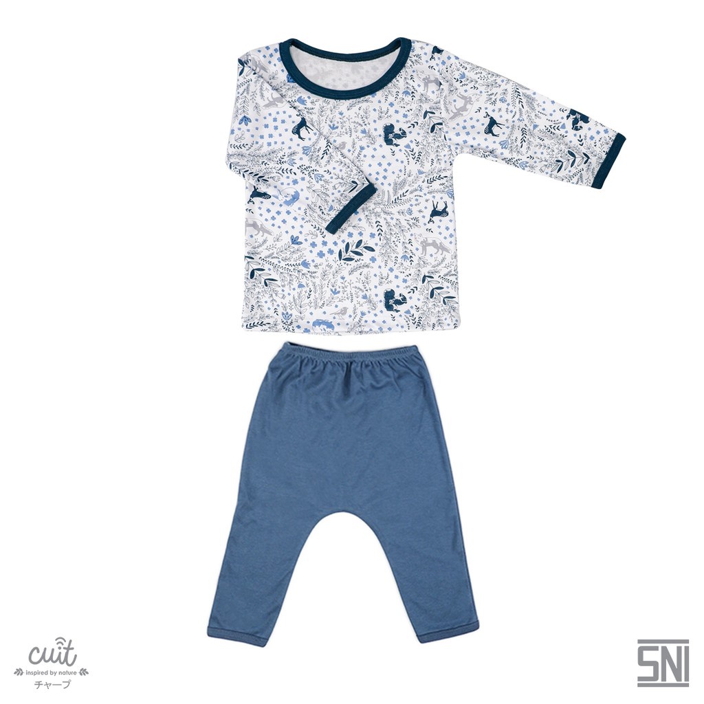 Cuit Baby Shika Block Color Long Set - Setelan Panjang Anak