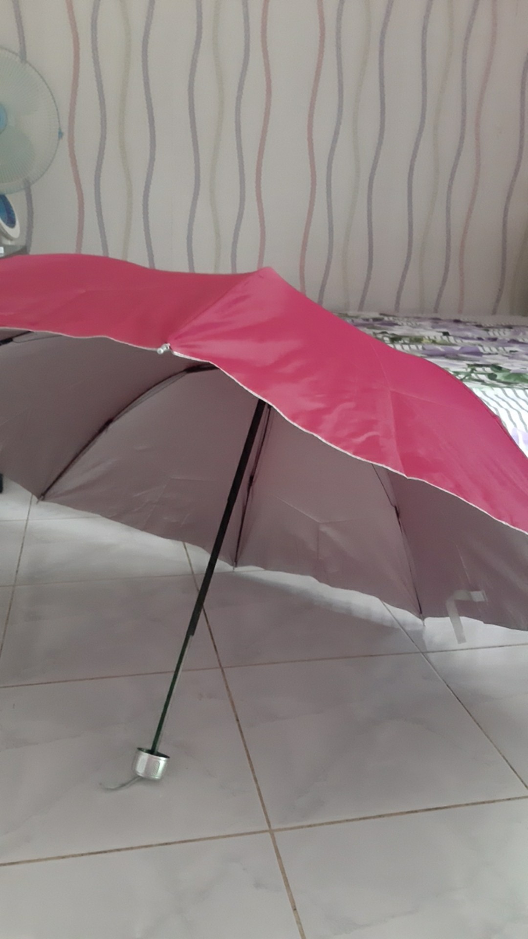 Payung Lipat 3 Sky Lapisan Silver Promosi - A3-16