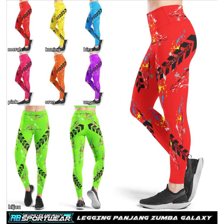 Legging panjang zumba galaxy AB Sportwear