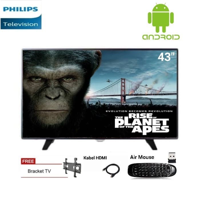 Philips 43PFT5853S Full HD Smart Android TV [43 Inch]