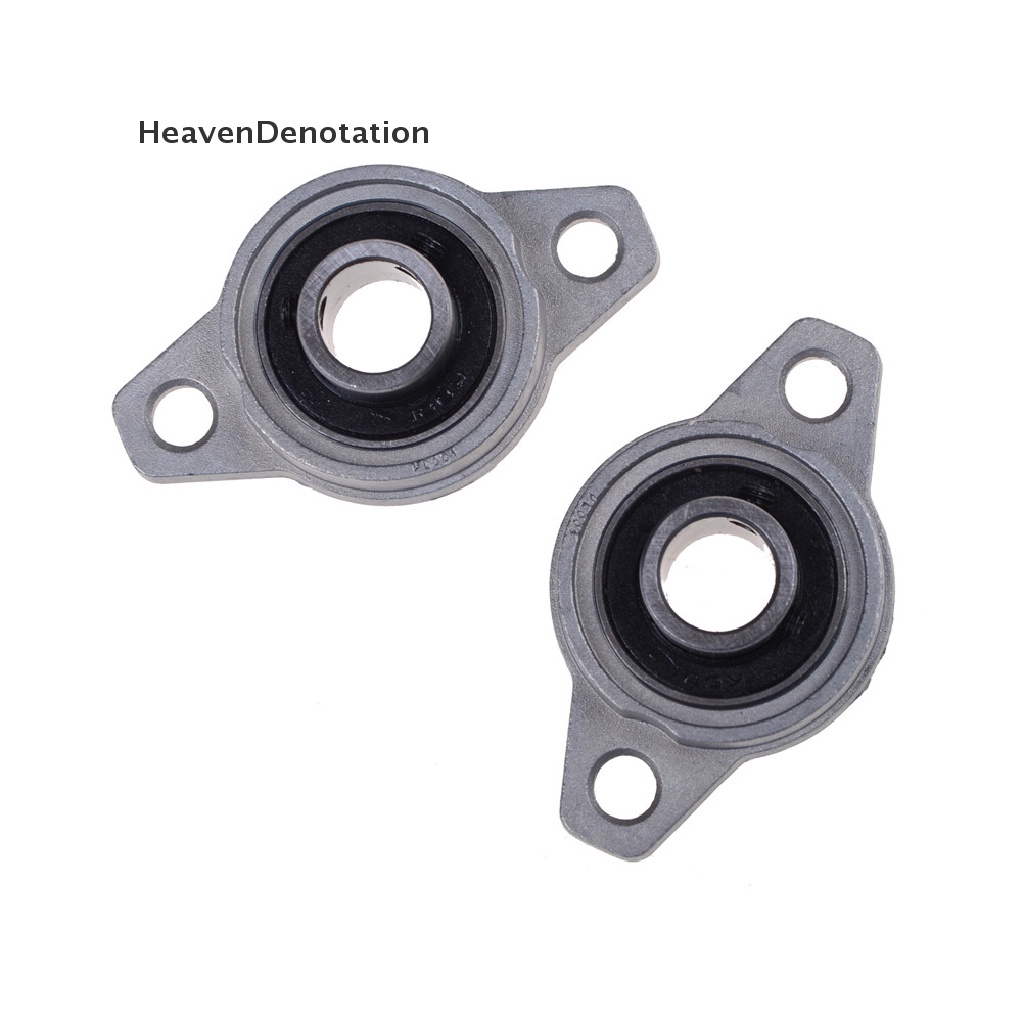 [HeavenDenotation] 2Pcs 12mm Bore Diameter KFL001 Pillow Block Bearing Flange Rhombic Bearings