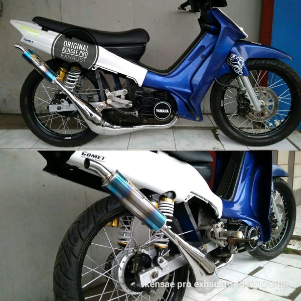 knalpot racing fizr croome kolong underbone