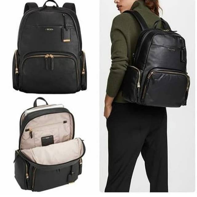 Tumi Kulit Calais Backpack Leather Mirror Quality