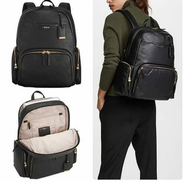 Tumi Kulit Calais Backpack Leather Mirror Quality