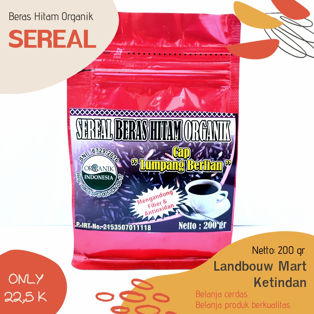 

Sereal Beras Hitam Organik