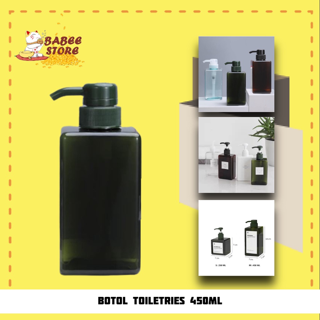 BABEE - BOTOL SABUN CAIR 450ML / BOTOL PUMP BOTOL SABUN AESTHETIC / BOTOL HAND SANITIZER