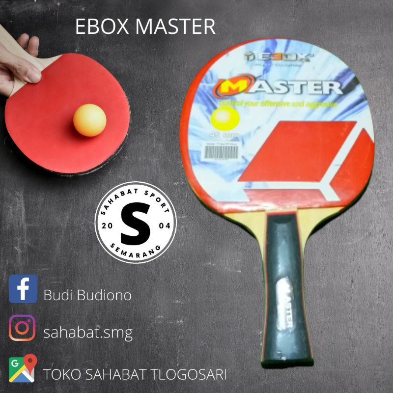 Bat/Bet Tenis Meja/Pingpong Ebox Master
