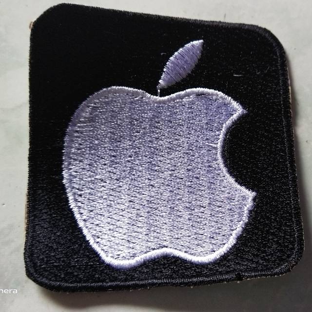 Emblem patch bordir apple