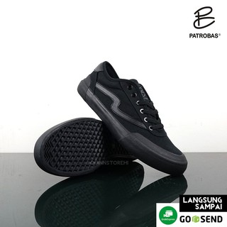 Sepatu Patrobas Ivan Low Black White / Maroon / All Black