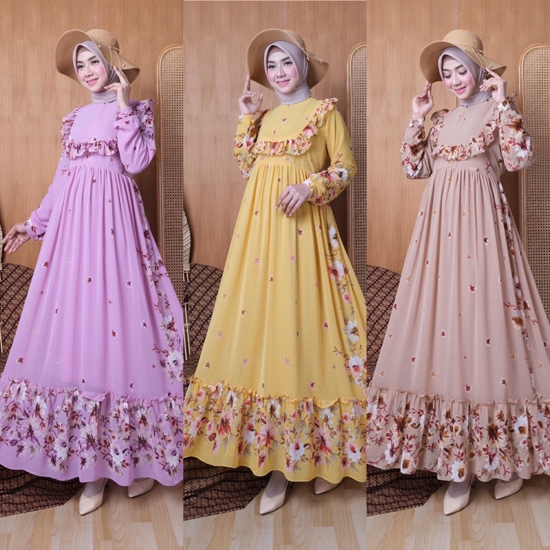 KG dress ceruti full furing motif