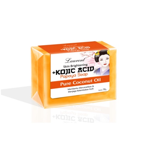 Laurent Soap Kojic Acid Pepaya Soap 70 Gram