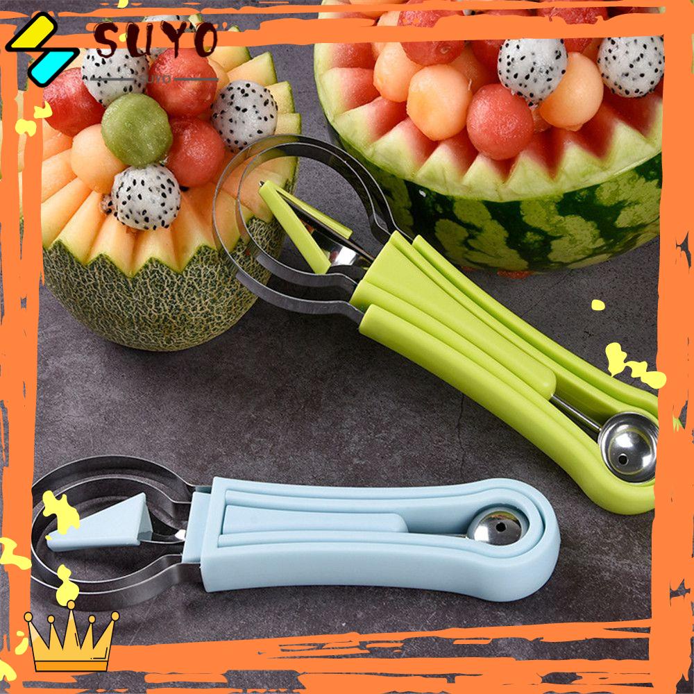 Suyo Sendok Scoop Pemotong Semangka 4 In 1 Bahan Stainless Steel