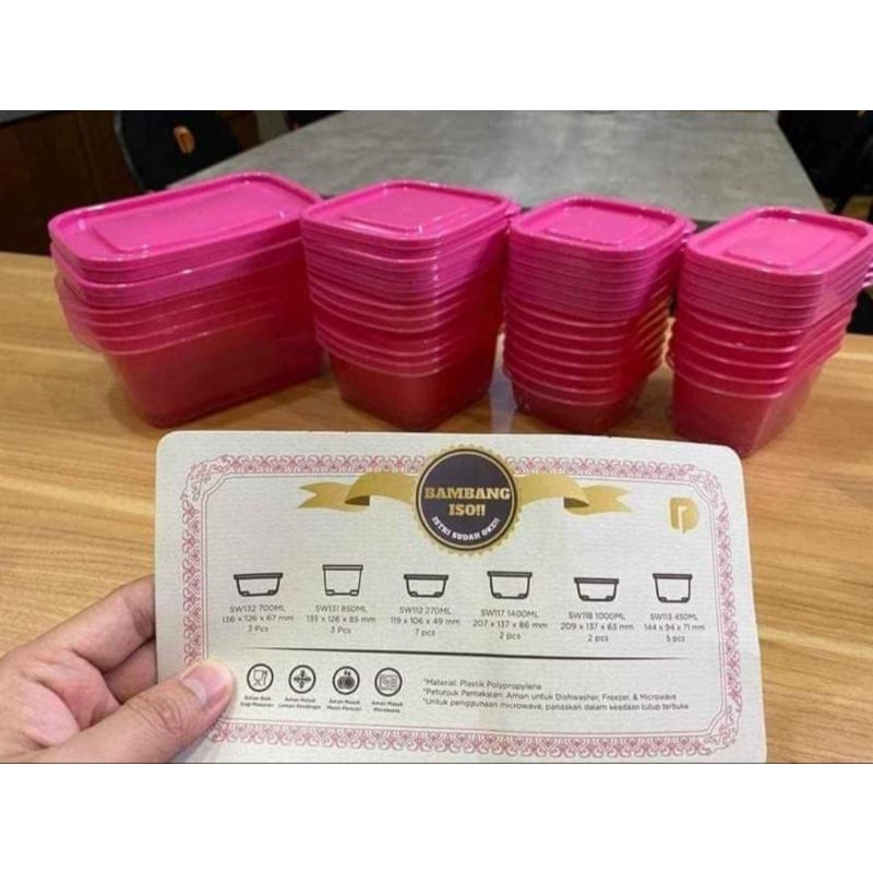 Wadah Serbaguna Bambang ISO Set 22 pcs