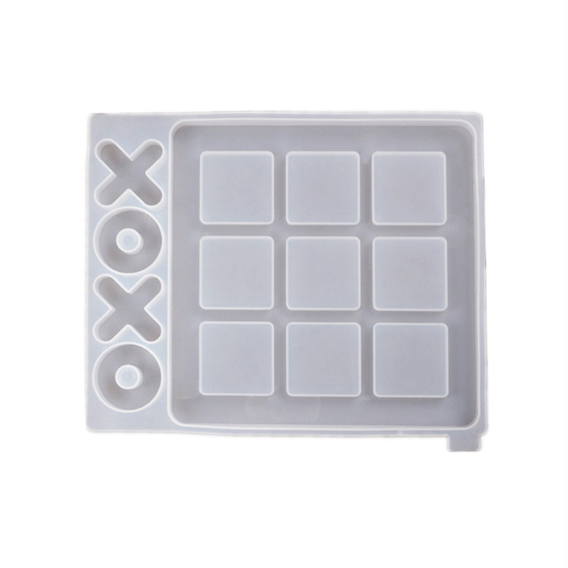 SIY  Tic Tac Toe Game Board and X O Silicone Molds Set Epoxy Resin DIY Art Craft Mold for Christmas NightA Art Crafts Tools