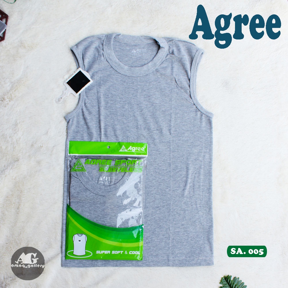 TANGTOP AGREE SA005 HIJAU SuperCool kaos dalam pria tangtop agree