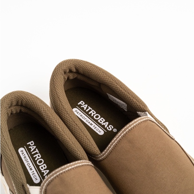 Patrobas Cloud Slip On Olive Original Sepatu Petrobas SlipOn