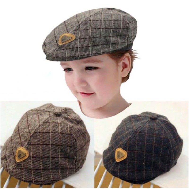 Topi Baret Vintage korean Style Bayi Anak | Topi Beret Pelukis