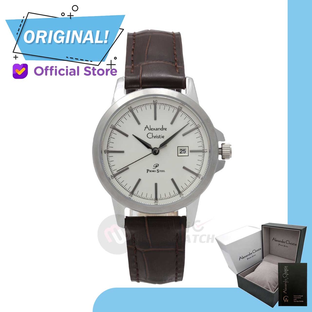 Jam Tangan Wanita Analog Alexandre Christie 1008LD AC1008 AC 1008 LD 1008 LDLSSSL Original Garansi R