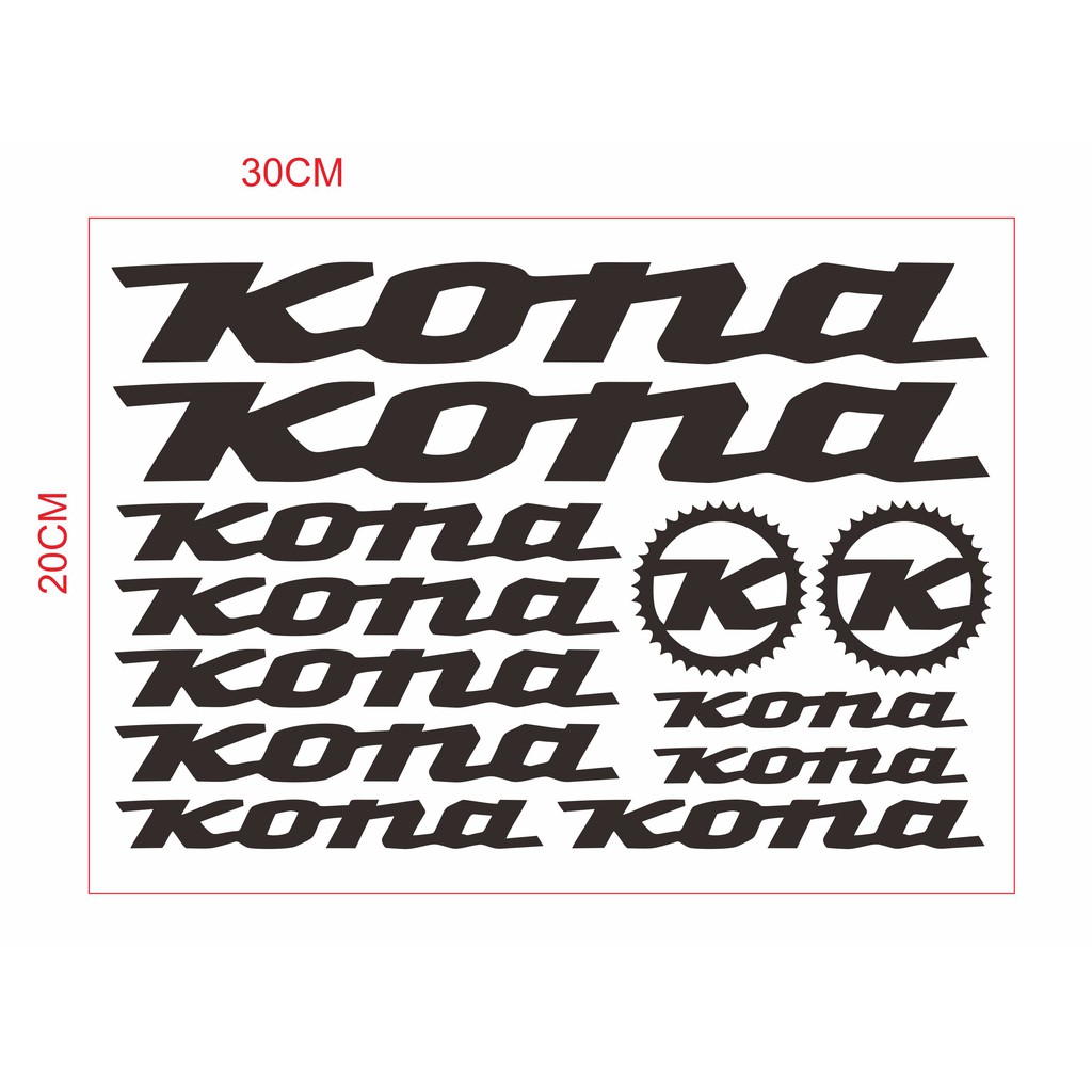 sticker cutting sepeda kona uk 30x20cm