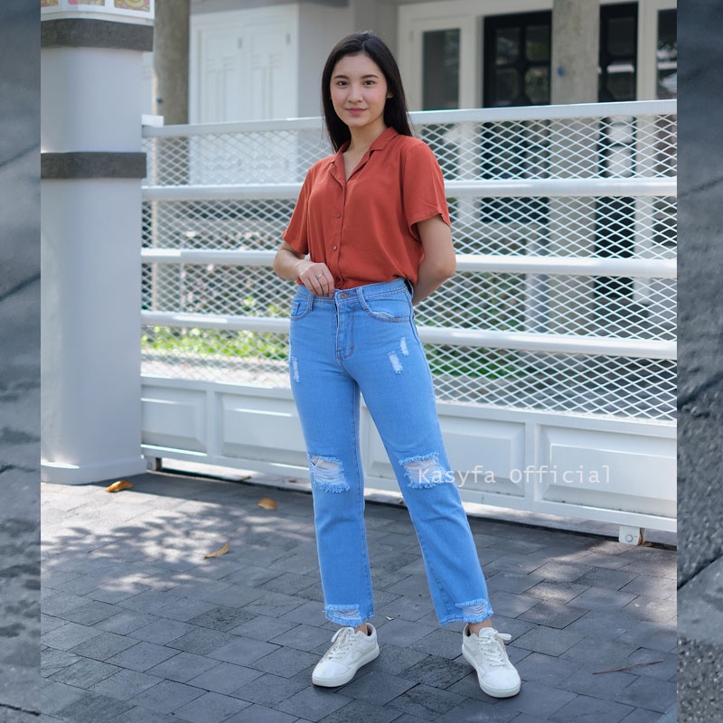 BOYFRIEND SOBEK JEANS PREMIUM // BOYFRIEND JEANS RIPPED DISTRO