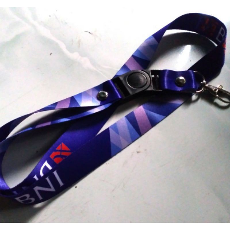 [READY STOK] tali id card BNI satuan Lanyard Printing