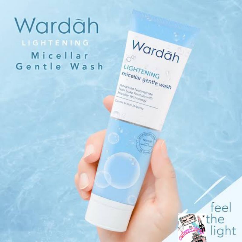 ☃Cutezz_Ching1☃Wardah lightening Micellar Gentle Wash 50ml - pembersih wajah untuk menjaga kelembaban