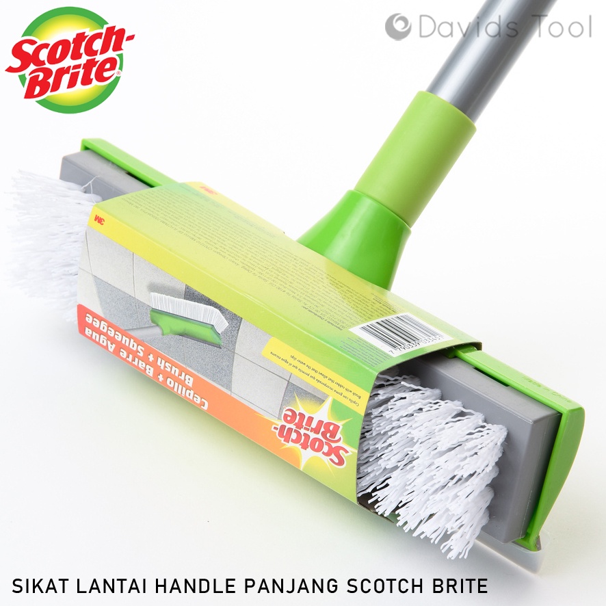 Scotch Brite Sikat Lantai Kamar Mandi Gagang Panjang Alat Pendorong Serokan Air Penyerok ID772