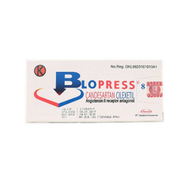 Blopress 8 1 Box 2 Strip 7 Tablet Shopee Indonesia