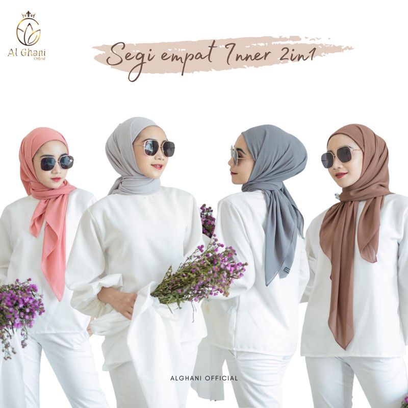 Lesti Hijab Segitiga Inner 2in1 Ceruty Babydoll / Segitiga Inner 2 Liyer