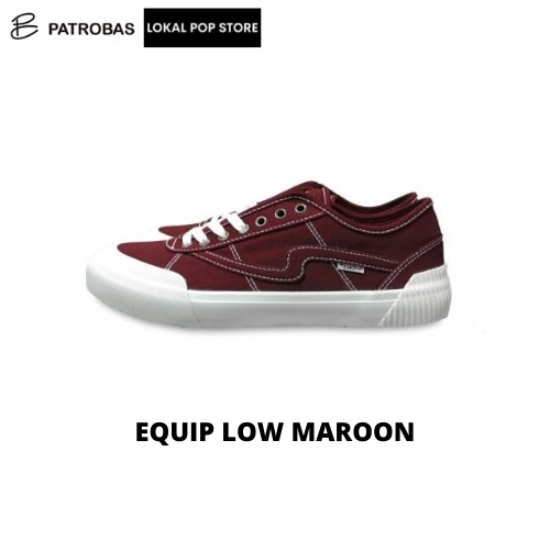 Sepatu Patrobas Equip Low Maroon - Patrobas Equip Low Maroon