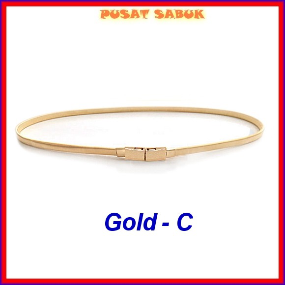 Belt Fashion Sabuk Wanita Ikat Pinggang Gesper Cewek Daun Per obi Pernikahan GOLD Murah kekinian cm