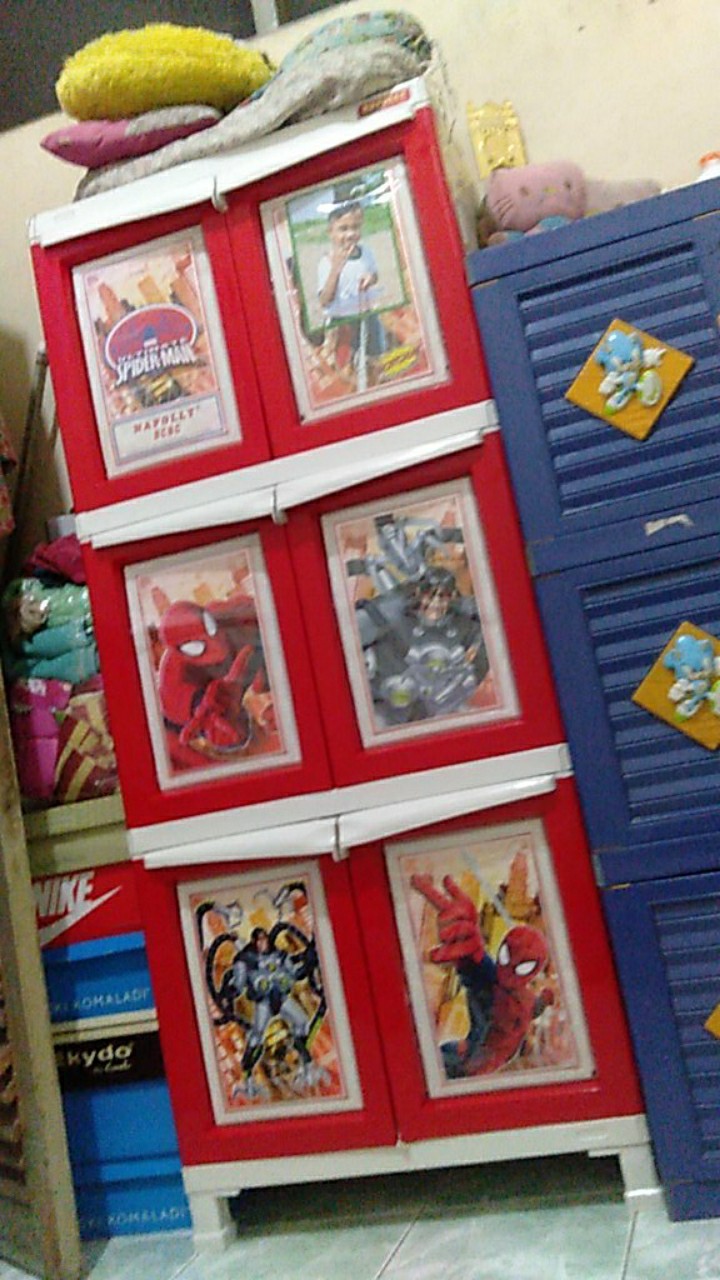 Napolly Bcbc 163 Spgc Lemari Pakaian Plastik Anak 4 Susun Karakter