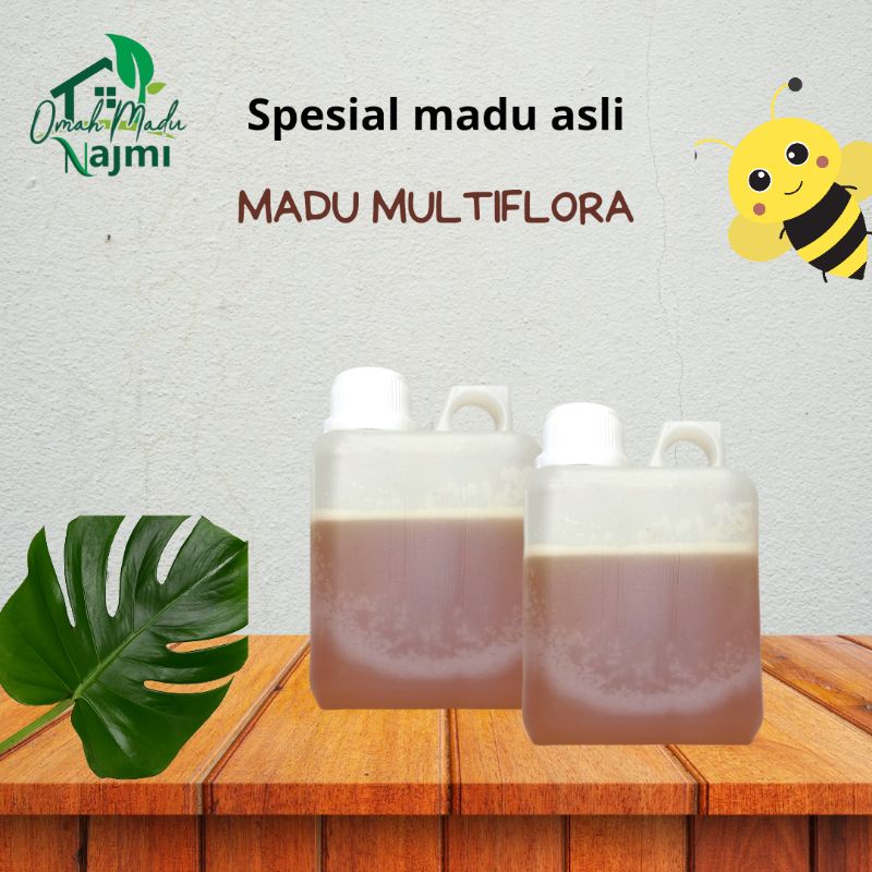 

MADU ASLI MURNI MULTIFLORA SUPER PREMIUM 100% Alami Pure Natural Raw Honey