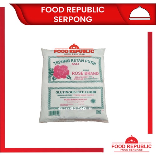 

Ketan-Beras-Tepung- Frs Tepung Ketan Putih Murni Rose Brand 500 Gr - Tepung Original Halal -Tepung-