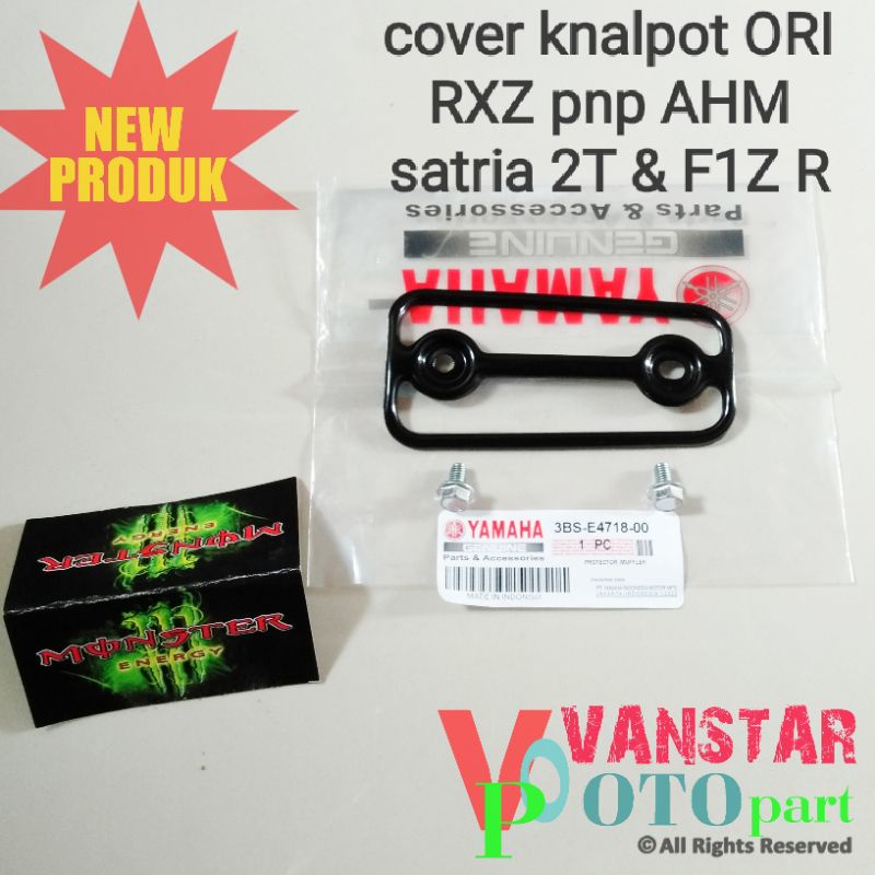 Cover knalpot rxz rzr AHM f1z r satria 2 tak