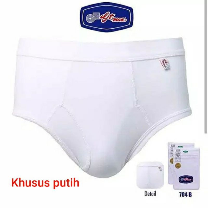 CD GT MAN RPG 704 B ORIGINAL PUTIH | Celana Dalam Pria Dewasa Gtman Full Waist Brief Katun