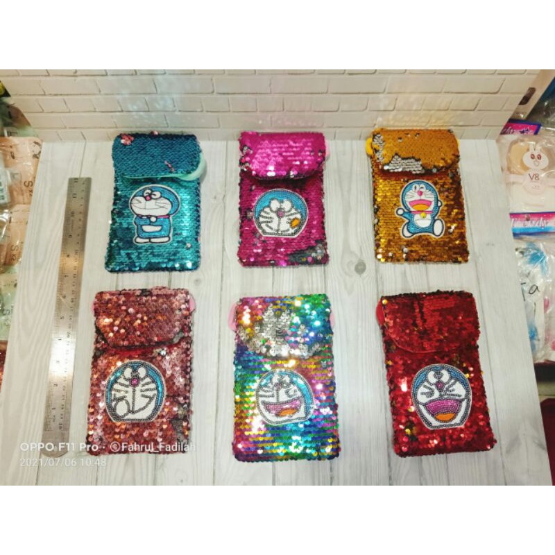 Tas Slempang Squin Usap Carakter / Tas Slempang anak Lucu