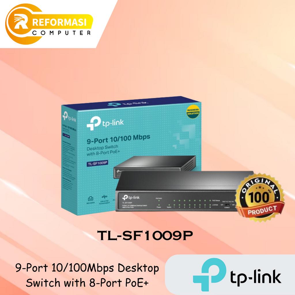 Switch with 8-Port PoE+ TPLINK TL-SF1009P 9-Port 10/100Mbps Desktop