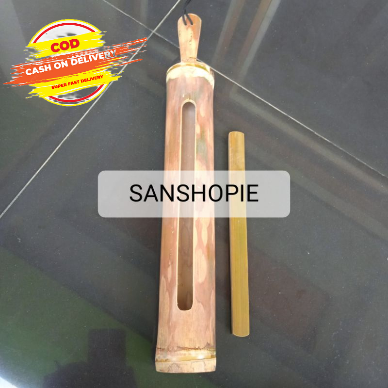 Kentongan bambu ukuran kecil Suara Nyaring