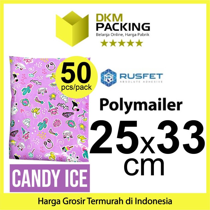 

Jualan Amplop Plastik Packing 25X33Cm Polimailer Polymailer Candy /Pack Terbatas