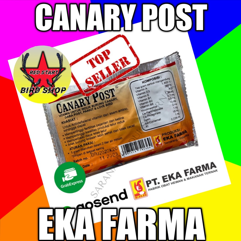 CANARY POST EKA FARMA VITAMIN BURUNG MENINGKATKAN FERTILITAS PEJANTAN DAN BETINA