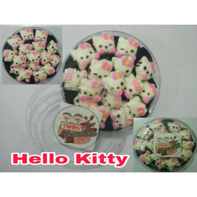 

cokelat karakter hello kitty - coklat lucu