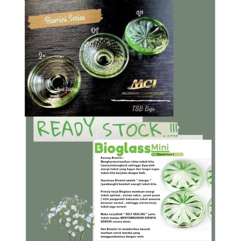 BIOMINI MCI / BIOGLASS MINI / AIR HEXAGONAL /BIOMINI V4 READY STOCK