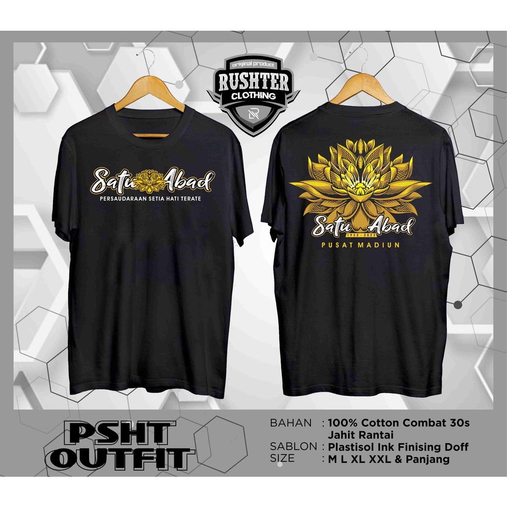 Kaos [PSHT EMAS] 1 ABAD PSHT Free Stiker SETIA HATI TERATE