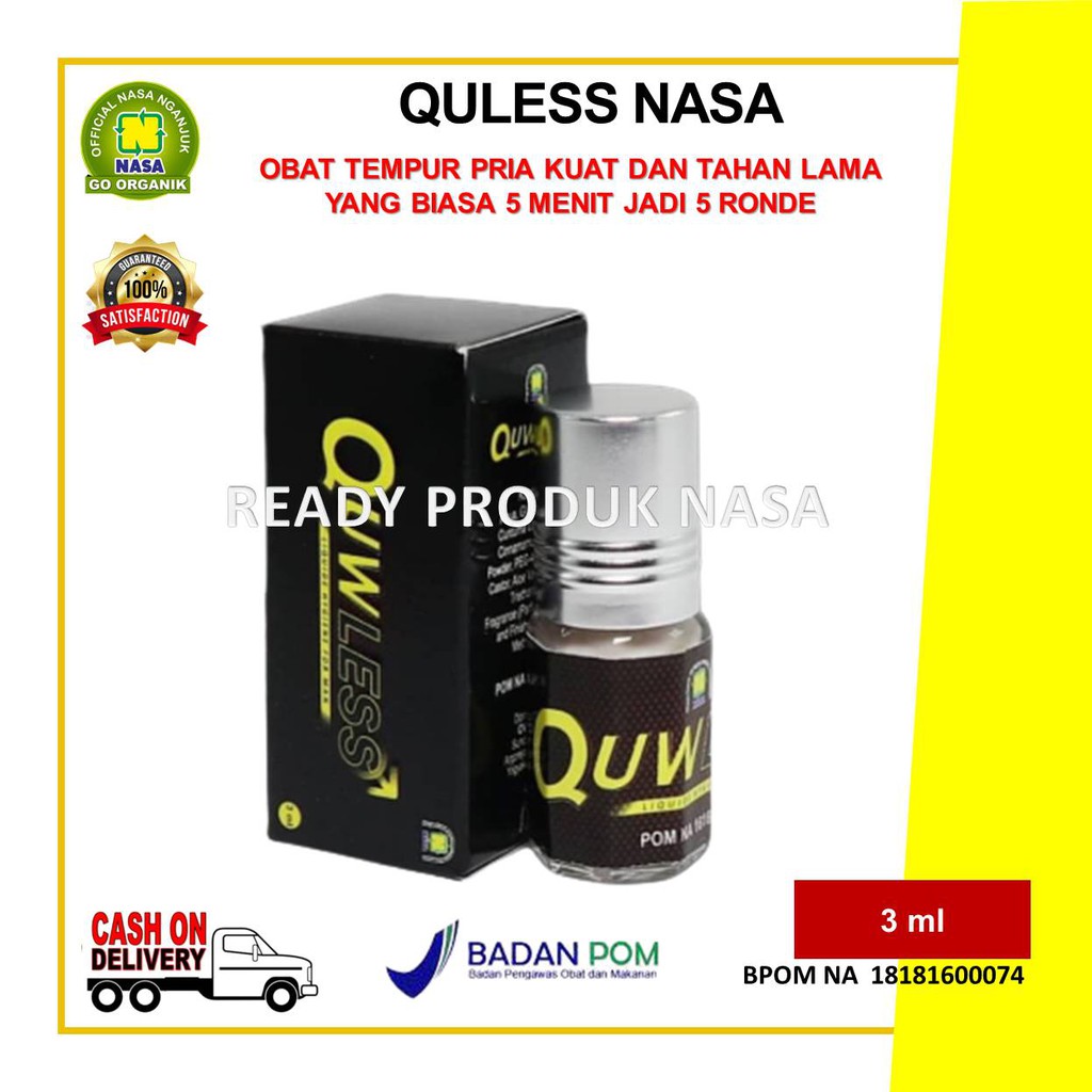 QUWLESS NASA - QULES - QUWLES NASA ORIGINAL - OBAT OLES PRIA TAHAN LAMA - OBAT KUAT PRIA